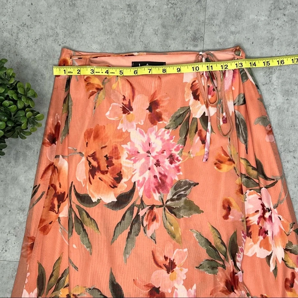 Lulus Maxi Tie Up Floral Skirt - Picture 2 of 8